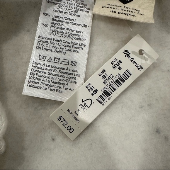 Madewell MWL Betterterry Relaxed Turtleneck Sweatshirt - Picture 9 of 10